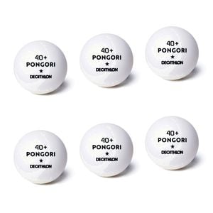 Decathlon - Table Tennis Balls Ttb 100 1* 40+ 6-Pack - One Size