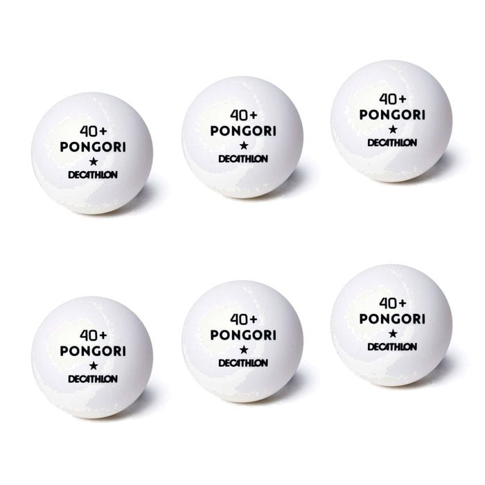 Decathlon - Table Tennis Balls Ttb 100 1* 40+ 6-Pack - One Size
