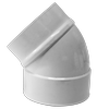 Holman 150mm 45° Male And Female PVC Stormwater Elbow