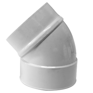 Holman 150mm 45° Male And Female PVC Stormwater Elbow