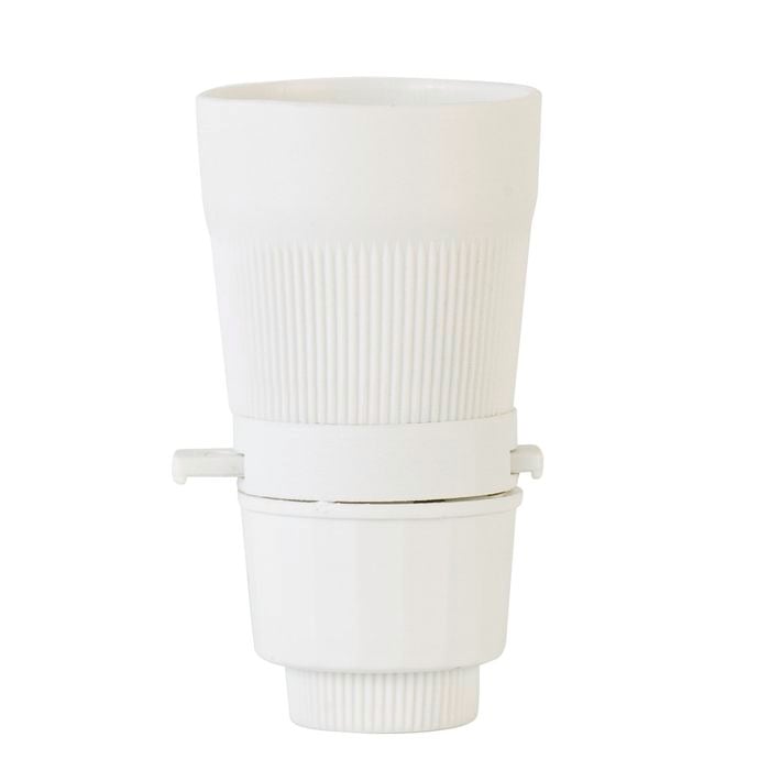 Deta White Bayonet B22 Push Bar Switch Lampholder
