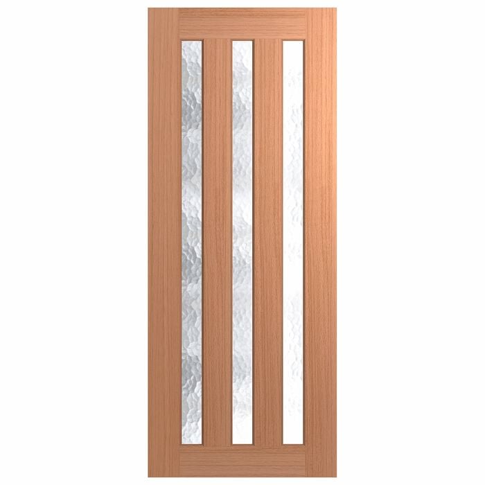 Hume 2040 x 820 x 40mm Entrance Door SPM Savoy Cathedral Glass XS45