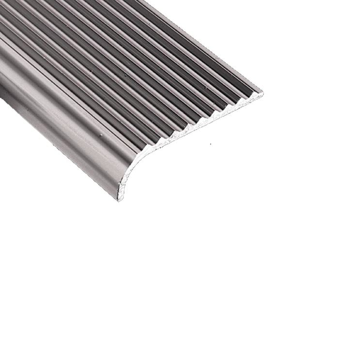 Roberts 45mm x 1m Silver Bullnose Stairnosing Trim