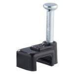 DETA 5mm Flat Cable Clips - 20 Pack - Black