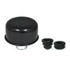 Black Push-in Breather Cap & Grommet Set Suit Aftermarket Valve/rocker Covers