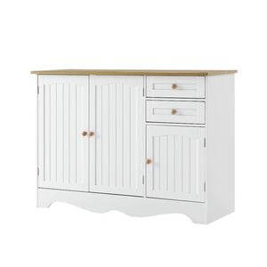 Artiss Buffet Sideboard 3 Doors - Berne White