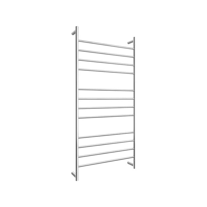 Barelli Stainless Steel 12 Bar Round Polished Heated Towel Rail