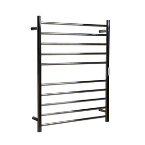 Hotwire 130W 900 x 700mm Stainless Steel 10 Bar Flat Round Heated Towel Rail with Timer