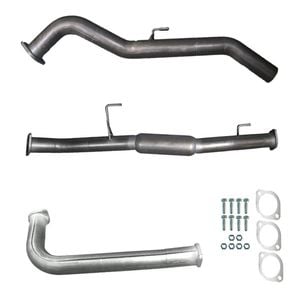 Ignite Exhausts Dpf Back For Nissan D40 Navara 2.5l Automatic 3" With Hotdog Raw Aluminised Steel