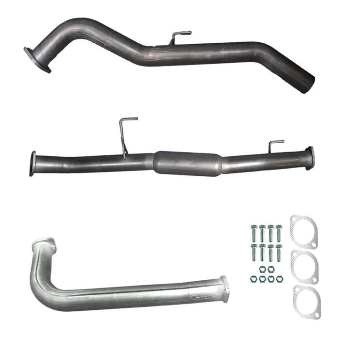 Ignite Exhausts Dpf Back For Nissan D40 Navara 2.5l Automatic 3" With Hotdog Raw Aluminised Steel