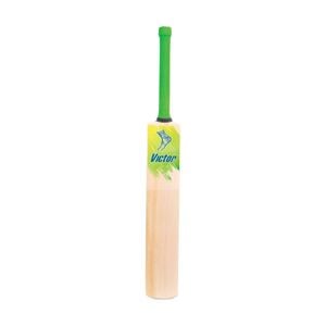 Victor Sports Kashmir Willow Beginner Cricket Bat Academy Green/Yellow Size 3