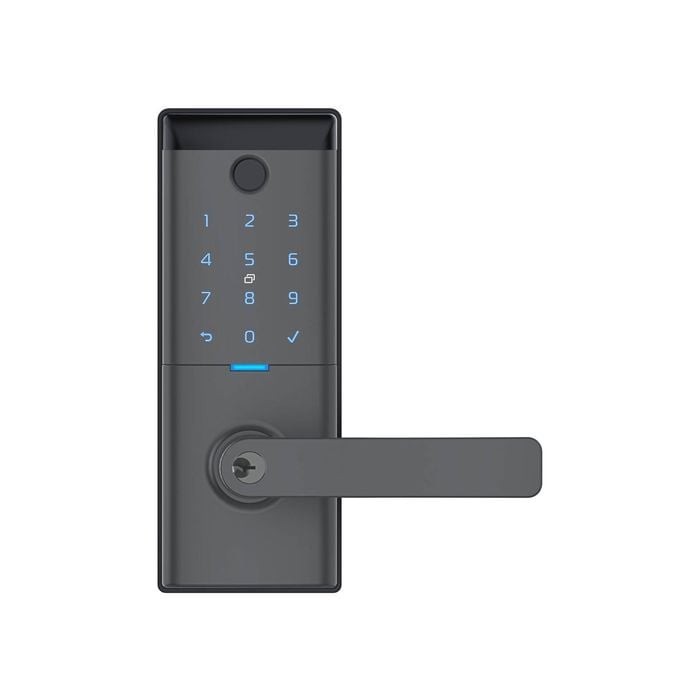 Schlage Ascent Graphite Smart Entrance Lever