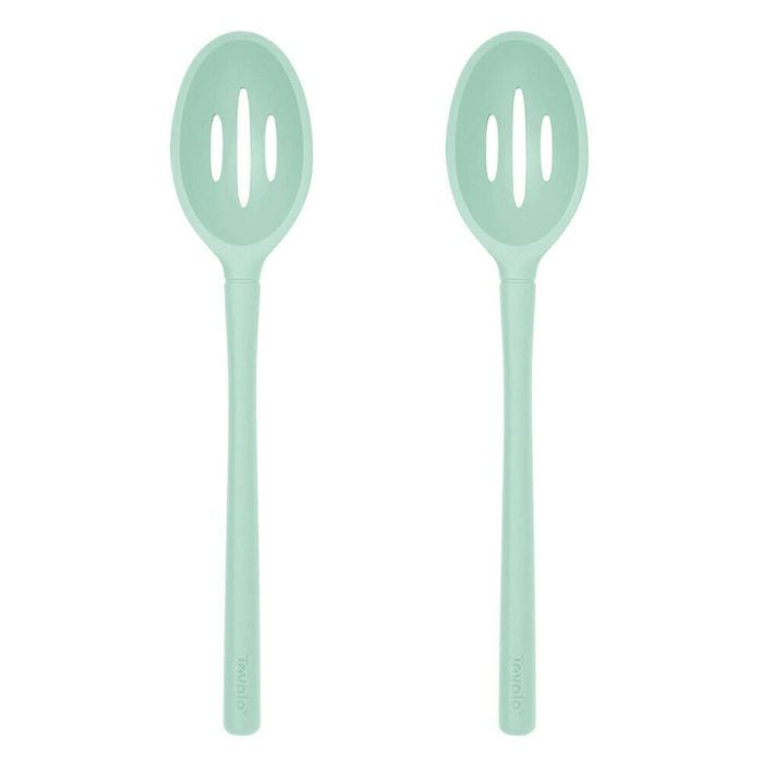 2PK Tovolo Flex-Core All Silicone Slotted Deep Spoon Cooking Utensil Light Aqua