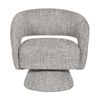 Ivie Fabric Swivel Accent Occasional Chair Almond Grey