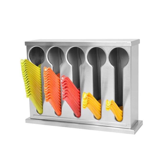SOGA Stainless Steel Spoon & Utensil Holder Rack – 5 Holes,