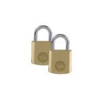 Yale 20mm Standard Security Brass Padlock - 2 Pack