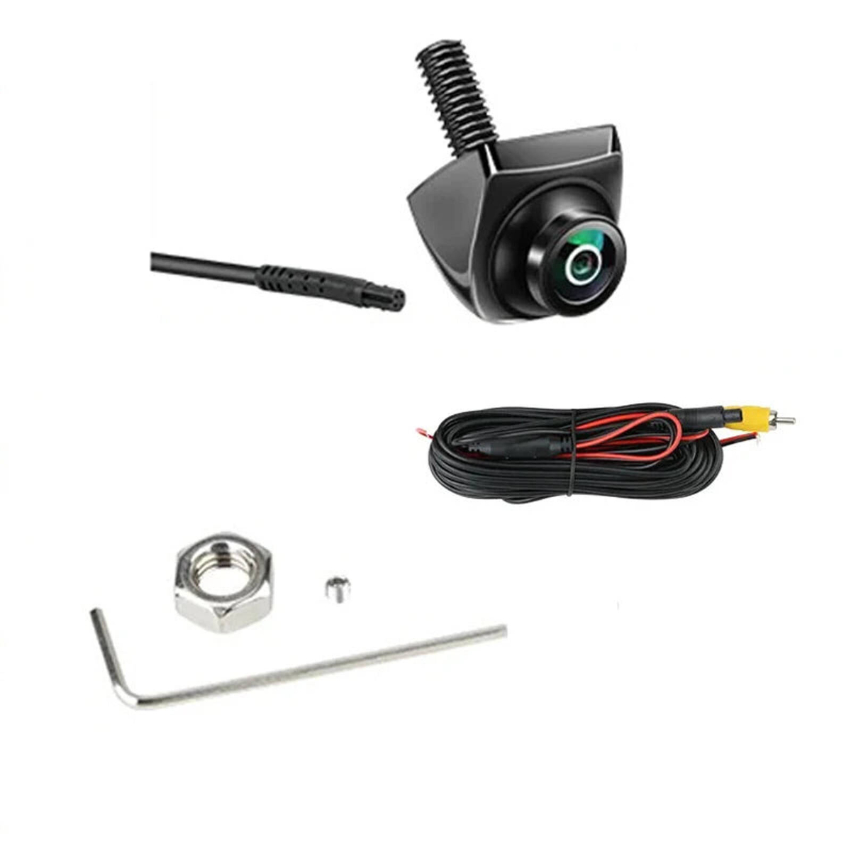NNEOBA 720P Rear View Camera Fisheye Lens IP68 Waterproof Full HD Black ...