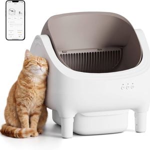 Advwin Self Cleaning Smart Cat Litter Box with Litter Mat