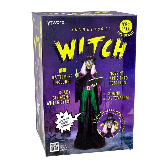 Lytworx 1.8m Battery Operated Witch Animatronic