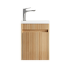 Attica 400mm Woodland Oak Compact Ensuite Fluted Vanity