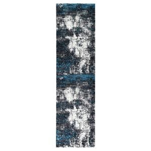 Loom & Lace Millard 651 80x150 White Turquoise Runner Rug