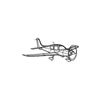 Ignite Laser Cirrus SR22 G2 - Four-Seat High-Performance Aircraft Silhouette Metal Wall Art Coated Black 23.6 inch - 60 cm
