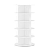 Ufurniture 5-Tier Rotating Shoe Rack Tower 360 Swivel Storage Organiser Display Carousel White