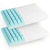 Costway Twin Pack Pillow Resilient Bed Pillow W/blue Memory Foam Bed Cushion