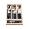 Laguiole Jean Neron 24pc. Cutlery Set - Black