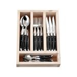 Laguiole Jean Neron 24pc. Cutlery Set - Black