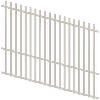 ProtectorAl 1201 - 2400 x 1800mm Surfmist Raked Up to 15º Batten Pool Fence Panel