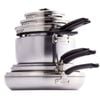 11pc GreenPan Levels Stackable Tri-Ply Stainless Steel Kitchen Cooking Set
