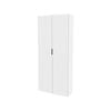 Lugna 2048 x 900 x 280mm White 5 Shelf Double Door Cabinet
