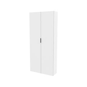 Lugna 2048 x 900 x 280mm White 5 Shelf Double Door Cabinet