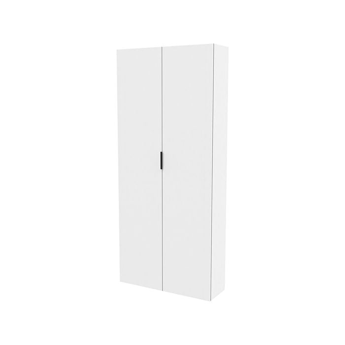Lugna 2048 x 900 x 280mm White 5 Shelf Double Door Cabinet