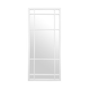 Elegant Collections White Hampton's Large Rectangle Mirror 80x180CM