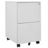 vidaXL Mobile File Cabinet Light Grey 39x45x67 cm