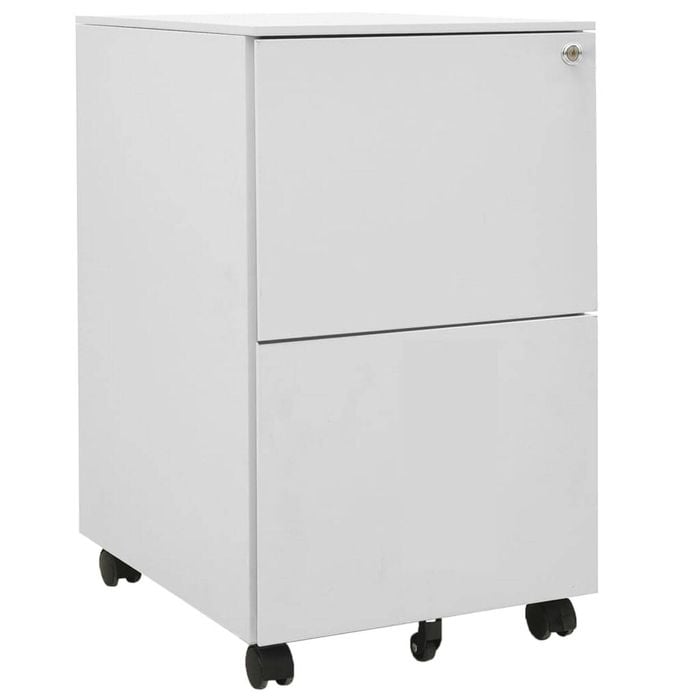 vidaXL Mobile File Cabinet Light Grey 39x45x67 cm