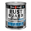 White Knight 500ml Black Satin Rust Guard Quick Dry Advanced Enamel Paint