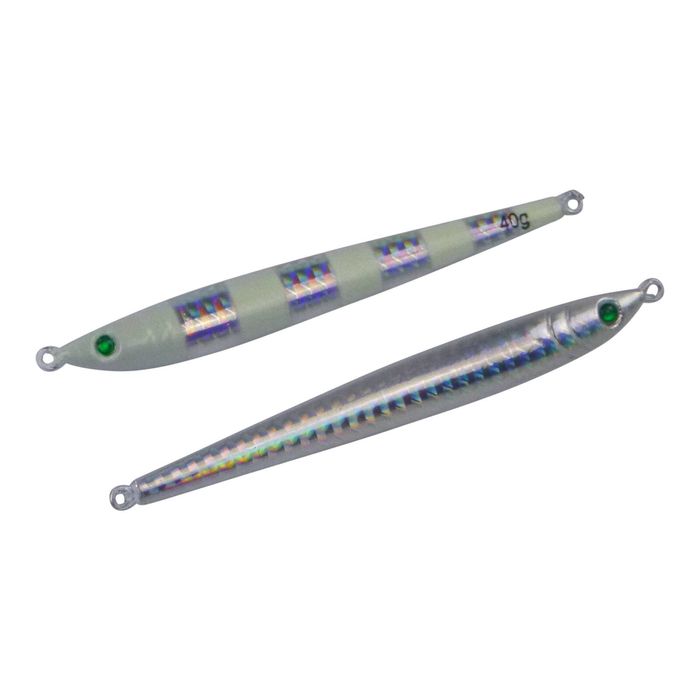 Finesse Pencil Jig, 40gm, Lumo Silver, 2 Pack