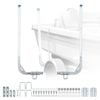 VEVOR Boat Trailer Guides Silver Height Adjustable 2PCS with Smooth Roller for Sailboat
