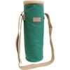 LVD Samuel Insulated Canvas Wine Bottle Cooler Bag 12x33cm Green/Brown