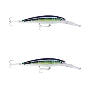 2x Rapala 12cm X Rap Magnum 15 Deep Diving Trolling Lures - Sailfish UV