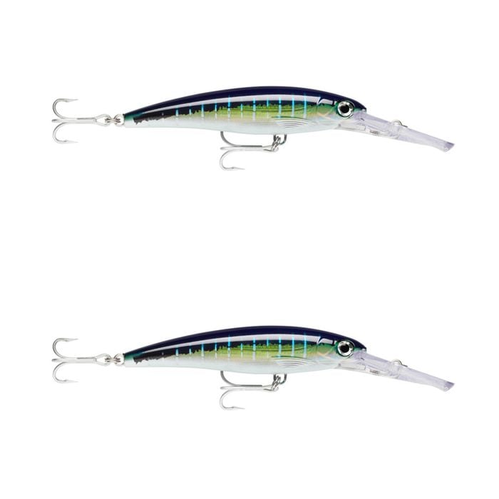 2x Rapala 12cm X Rap Magnum 15 Deep Diving Trolling Lures - Sailfish UV
