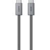AUKEY CB-DCC061 Circlet Blink 1m 60W Braided USB-C to USB-C Cable, Dual USB-C Ports, Frost White
