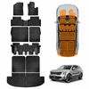 3d Floor Mats Boot Liners Set For Kia Sorento 2020-onwards All Weather Heavy Duty Cargo Kick Mats Back Seat Protector Cover