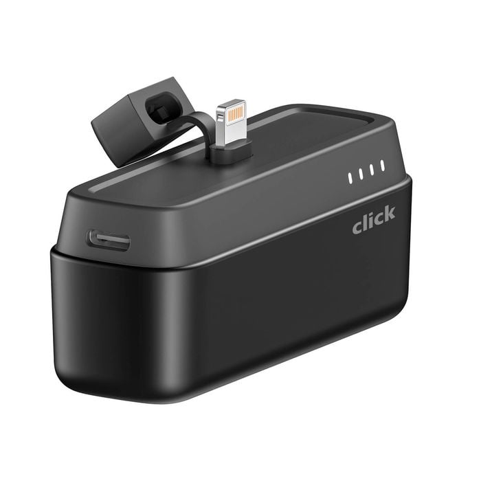 Click Power Bank Lightning With Phone Holder