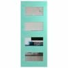 Hume Doors 1980 x 810 x 40mm Nexus 35 Entrance Door Glazed Clear