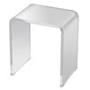 Vevor Acrylic End Table Clear C Shaped For Drink Food Snack Used In Living Room Bedroom