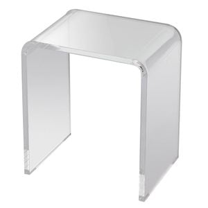 Vevor Acrylic End Table Clear C Shaped For Drink Food Snack Used In Living Room Bedroom